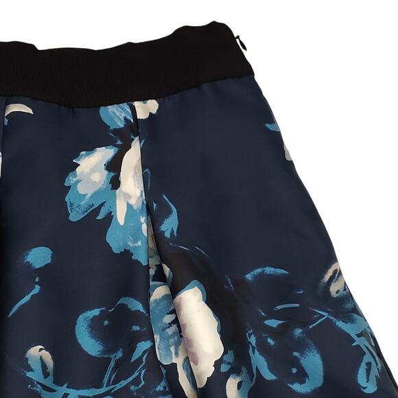 White House Black Market Skirt Womens 10 Petite Floral Midi A-Line Pleated - Picture 3 of 12